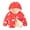 Christmas Red, variant on Esaierr 1-7 Year Boys Girls Solid Color Cotton Coat for Baby Kids Hooded Fleece Cotton Jacket Zipper down Jackets Winter with Pockets Thickening Snowsuit