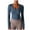 Blue, variant on Jalioing Women's Athletic Crop Tops Breathable Long Sleeve Scoop Neck Yoga Shirts Casual Basic Sport T Shirt