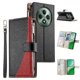 thumbnail image 1 of Funda cartera GANGXUN para OPPO Reno 12F , cuero PU con tarjetero, cremallera, correa de mano, soporte y protección 667°, 1 of 6