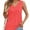Deep pink, variant on Womens Tank Tops V Neck Summer Trendy Casual Loose Fit Flowy Sleeveless Shirts