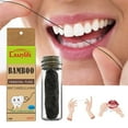 Effective tooth care Vegan Bamboo Charcoal Floss Floss Based Wax Floss