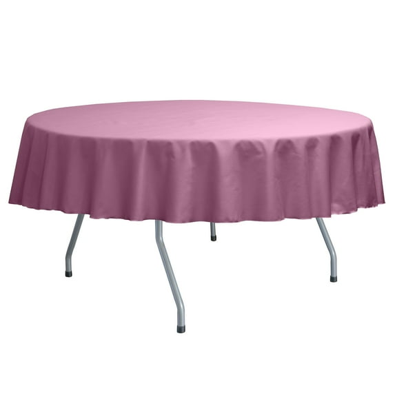 Ultimate Textile Poly-cotton Twill 84-Inch Round Tablecloth