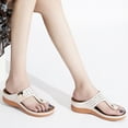 thumbnail image 5 of Ablanczoom Womens Sandals Flip Flops Platform & Wedge Sandals for Women Slides Shoes, 5 of 6