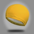 thumbnail image 1 of Gorros de natación elásticos para mujeres, hombres y niños, tela duradera, gorro de piscina, gorro de baño elástico(Amarillo)(1 pieza), 1 of 5