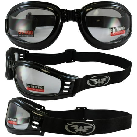 

Global Vision Eyewear Mach-3 Goggles with Storage Pouch Clear Lens