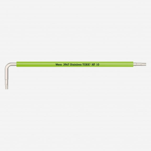 Wera 022682 Multicolor Torx HF Stainless L-key, T10 x 112mm (Bright Green)