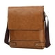 thumbnail image 2 of Bolso de hombro cruzado texturizado de cuero premium, correa ajustable, bolso espacioso y ligero para viajar, trabajo diario necesario, bolso de hombro cruzado, unisex, 2 of 8