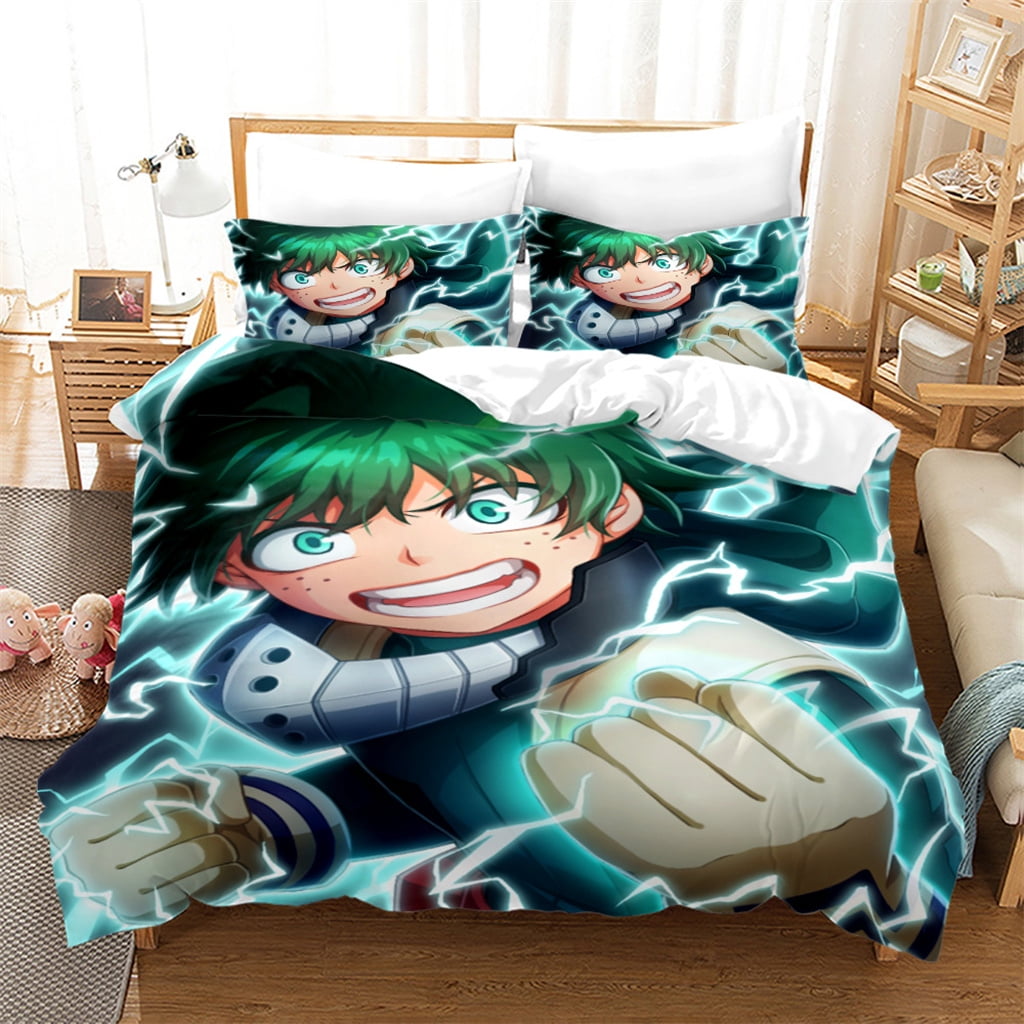 Cool My Hero Academia Bedding Bed Set Twin Full Queen King Size Deku Todoroki Bakugou Action
