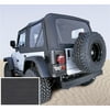 Rugged Ridge 13705.15 Soft Top, Black, Clear Windows, 97-02 Jeep Wrangler TJ