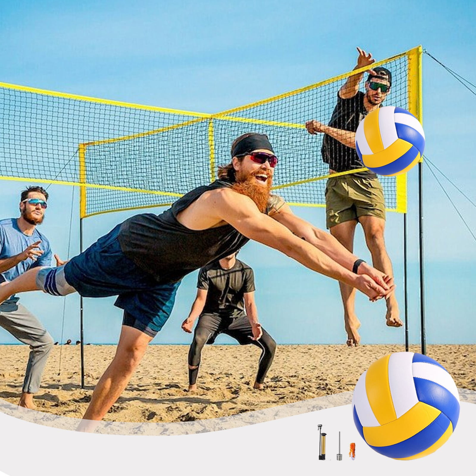 Official Size 5 Volleyball, Soft Indoor Outdoor Volleyball for Game Gym Training Beach Play
