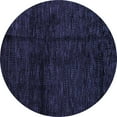 thumbnail image 1 of Ahgly Company Indoor Round Abstract Blue Modern Area Rugs, 5' Round, 1 of 4