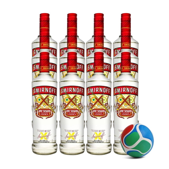 12 Vodka Smirnoff Tamarindo 750 ml + Balón Mini
