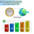 thumbnail image 2 of Tapas para latas de refresco con pajita, paquete de 2 unidades de silicona sin BPA para latas, 2 of 7