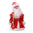 thumbnail image 1 of Decoración de juguete eléctrico de Papá Noel de dibujos s de pie para fiesta en casa de Año Nuevo Rojo Yotijar Muñeco de Papá Noel, 1 of 9