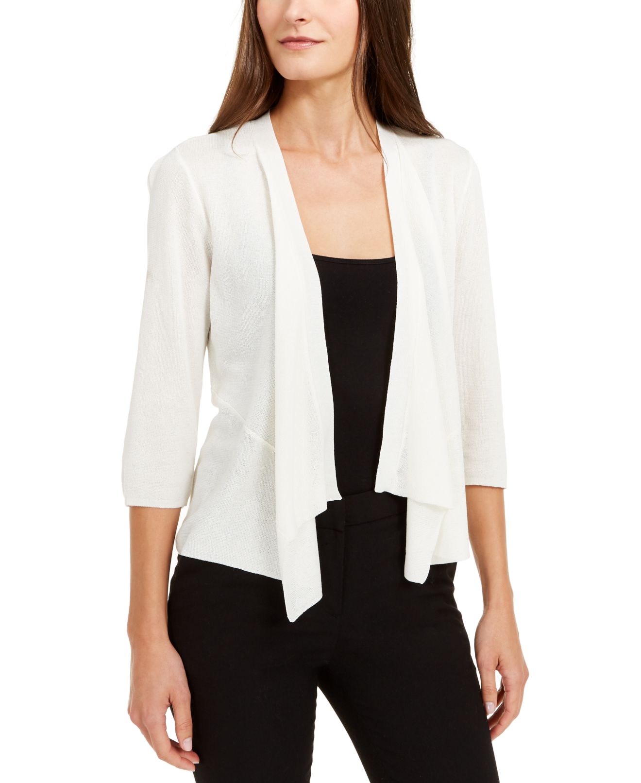 Alfani Womens Sweater Ivory Medium 