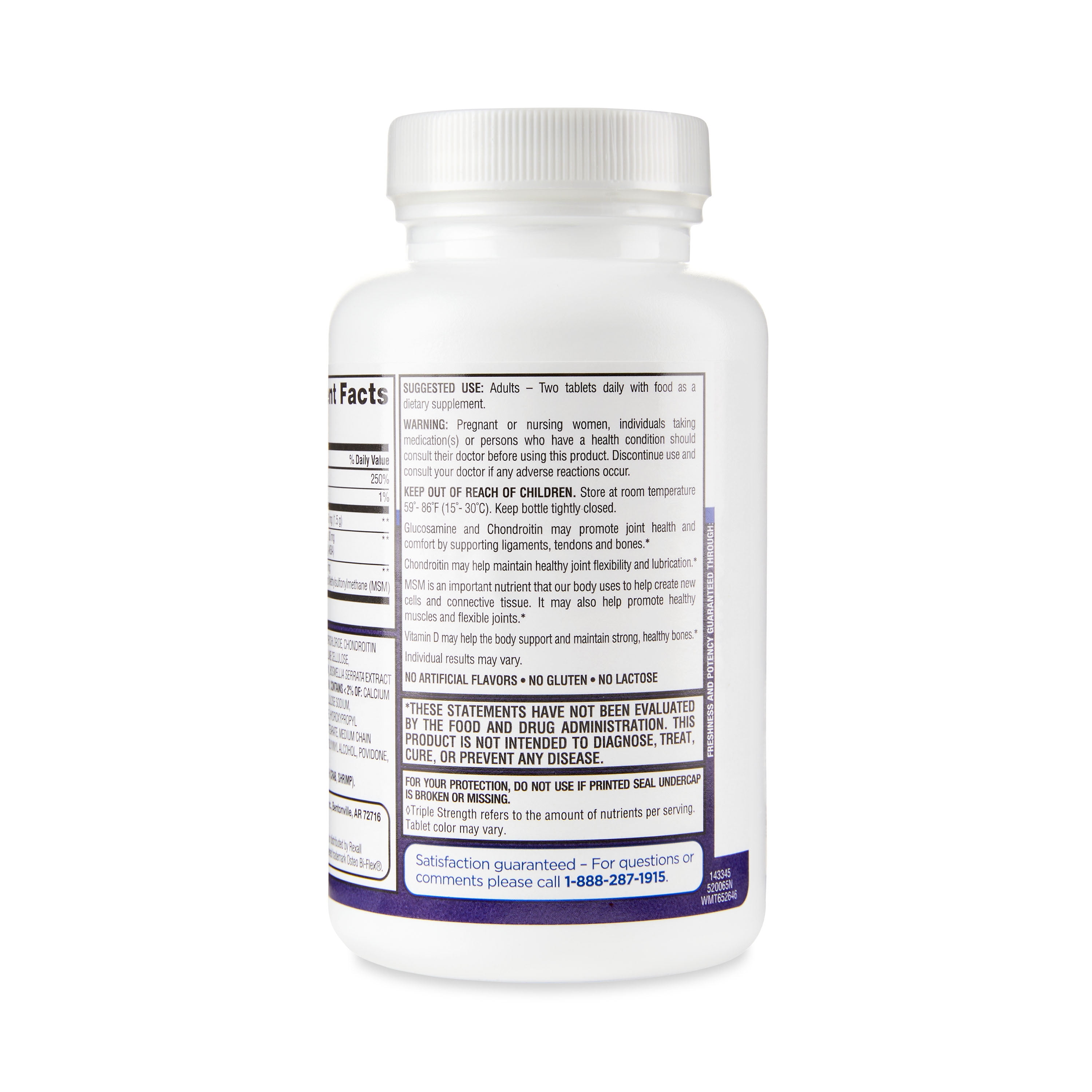 Equate Triple Strength Glucosamine Chondroitin Plus Vitamin