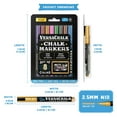 thumbnail image 2 of VersaChalk Metallic Chalk Markers, 8-Pack, 3mm Fine Tip, Wet-Erase, Non-Toxic, 2 of 7