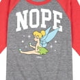 thumbnail image 3 of Tinker Bell - Tinker Bell Nope - Toddler And Youth Raglan Graphic T-Shirt, 3 of 6