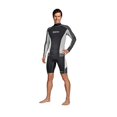 thumbnail image 2 of Mares Men Standard Rash Guard Black Grey 3X-Large, 2 of 2