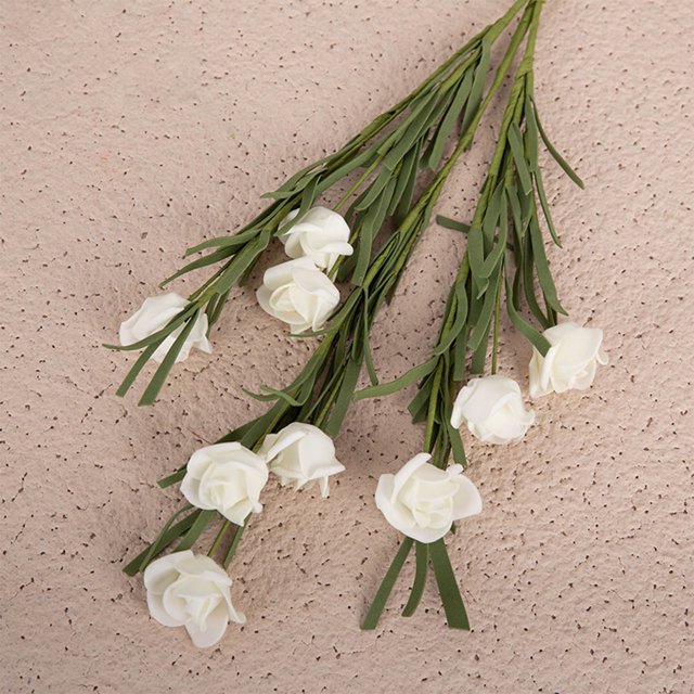 Wzzjkit Artificial Flowers for Outdoors, Fake Realistic Flowers with Plastic Plants Spring Decor, Handheld Faux Flowers for Outside Window Box Front Porch Planter Decor