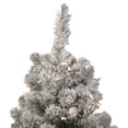 thumbnail image 3 of Northlight Pre-Lit Medium Heavily Flocked Madison Pine Artificial Christmas Tree - 3' - Clear Lights, 3 of 7
