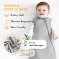 thumbnail image 2 of Saco de dormir para bebés de rayón de bambú HAPIU, paquete de 2 unidades, 18 a 36 meses, 2 of 4