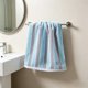 thumbnail image 1 of Toalla Facial de Fibra Gruesa, Suave y Absorbente Que No Suelta Pelusa para Hombres y Mujeres - Toalla de Baño a Rayas para Baño, Gimnasio, Viajes, Residencia Estudiantil, Hotel - 1 Unidad, 1 of 6