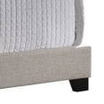 thumbnail image 4 of Fabric Upholstered Eastern King Bed with Camelback Headboard, Beige, 4 of 6