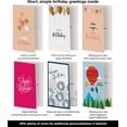 thumbnail image 4 of Birthday Card Assortment, 60 Count, 5 x 7 In, Assorted Greetings Inside, For Men Women And Kids, Includes Envelopes And Gold Stickers, 4 of 8