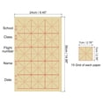 thumbnail image 2 of Unique Bargains Maobian Xuan Paper with 3' Grid, Half Raw Ripe Xuan, 15'x9'(Light Yellow), 70Pack, 2 of 6