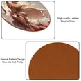 thumbnail image 5 of Cupid 6PCS Round Microfiber Leather Coasters Set, 11x11 cm/4.3x4.3 in Drink Coasters for Table & Home Decor, Easy to Clean & Durable Mats, 5 of 6