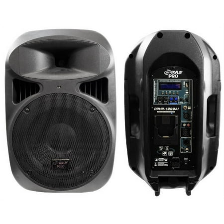 Pyle Pphp1299ai 1000 Watt Powered 2 Way Plastic Molded Speaker Cabinet W/built In Mp3 & Ipod Dock