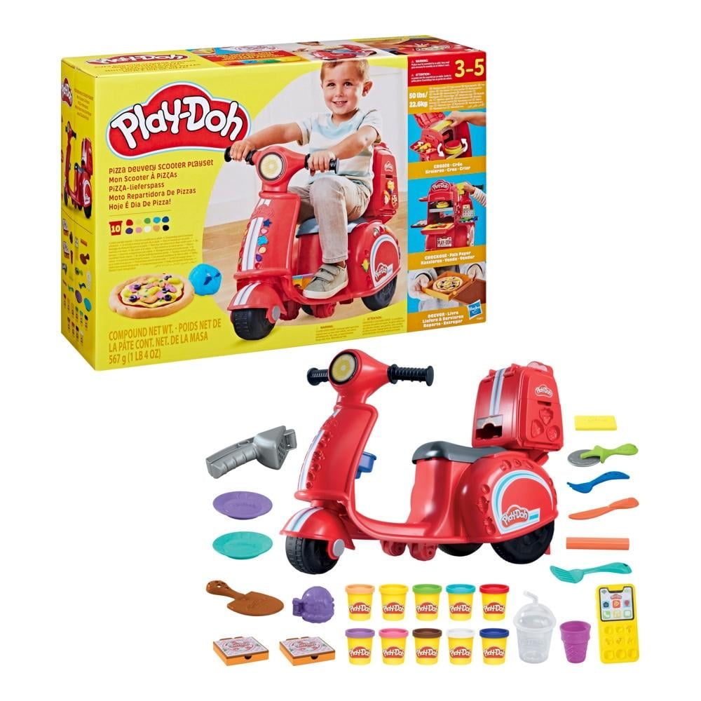 Set de Juego Hasbro Play-Doh Moto Repartidor de Pizzas Walmart