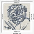 thumbnail image 5 of Art.com Indigo Floral on Linen II Art Print by Vision Studio, White Frame Wall Art, 38" x 38", 5 of 5