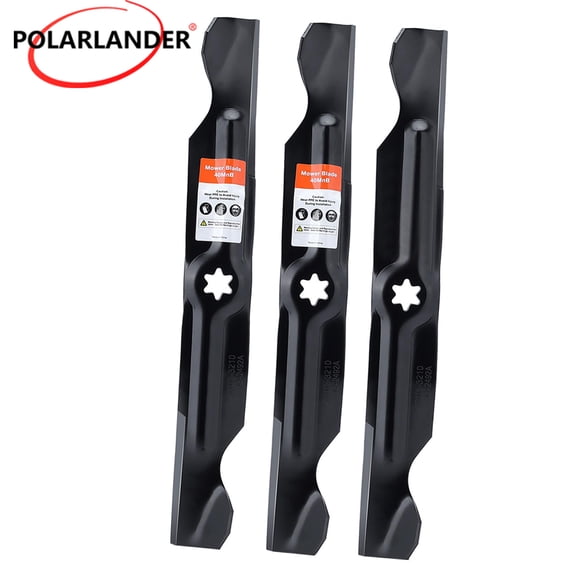 3 pieces 942-04053C High Lift Blades for Cub Cadet 50 inch Deck Mower,RZT50 ZT1-50 LT1050 LTX1050 ZT2-50 Repalce for 742-04053 942-04053