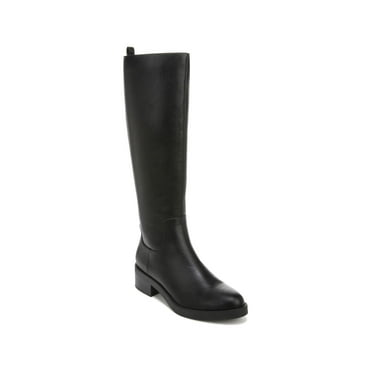LIFE STRIDE Womens Black Goring Padded Blythe Almond Toe Block Heel Zip-Up Riding Boot 6.5 W WC