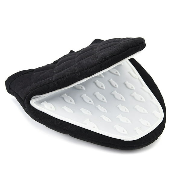 Mistaha Silicone Oven Mitts Heat Resistant Cooking Pinch Mitts Pot Holder Microwave Gloves Non-Slip