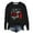 Black, variant on Women's Long Sleeved Crew Neck Print Lightweight Hoodie Juniors Sweatshirts