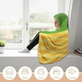 thumbnail image 5 of Fruit Watermelon Hooded Blanket for Adults & Kids, Soft Flannel Bed Throw Blanket Cozy Plush Gifts for Home Decor, 5 of 6
