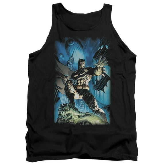 Batman Stormy Dark Knight Adult Tank Top Black