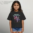 thumbnail image 2 of Girls KPop Demon Hunters Glowing Girls Group Shot Cropped T-Shirt, 2 of 8