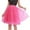 A-Hot Pink147, variant on Bibifish Womens Skirts Knee Length Tulle Skirts Elasitic Waisted Adult Layered Tutu Short Party Trendy Streetwear Skirts For Ladies