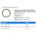 thumbnail image 2 of Manifold To Front Line Exhaust Gasket - Compatible with 1965 - 1976 Ford F-350 1966 1967 1968 1969 1970 1971 1972 1973 1974 1975, 2 of 2