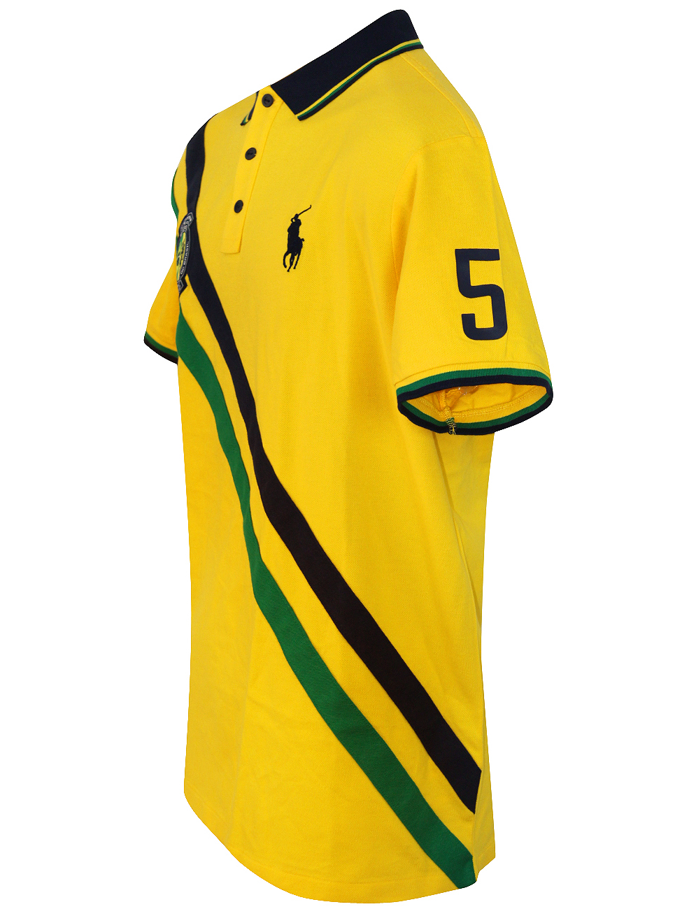 Polo Ralph Lauren Mens Custom Slim Fit Jersey Brasil Team 5 Rugby Polo  Shirt Yellow