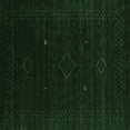 thumbnail image 1 of Ahgly Company Indoor Square Abstract Emerald Green Contemporary Area Rugs, 6' Square, 1 of 4