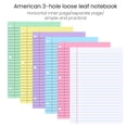 thumbnail image 4 of OIUR 200 Sheets Loose Leaf Paper 8'' x 10.5'' College Ruled Filler Notebook Paper 3-Hole Punched Binder Lined Paper for 3 Ring Binders, 4 of 7