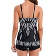 thumbnail image 4 of YTCAMLO 2 Piece Womens Bathing Suits Modest Tankini Swimsuits Summer Fashion Layered Tiered Floral Swim Skirt Top with Boyshorts, C XXL, 4 of 7