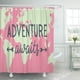 thumbnail image 1 of ABPHQTO Travel Adventure Awaits Pink World Motivational Inspirational Dream Girly Cortina de ducha 160x180 cm, 1 of 1
