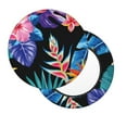 thumbnail image 3 of Goofa Tropical Palm Leaves Printed Stool Covers Round, Waterproof Round Bar Stool Covers Anti-Slip Round Bar Stool Seat Cover with Elastic Bands Durable -12 inch, 3 of 7