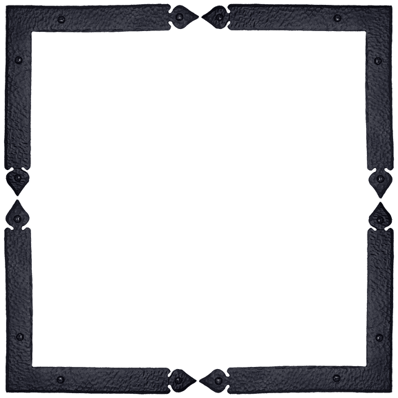 4 Pack 8 inch Decorative Corner Brackets Black L Bracket Decorative Corner Brackets Flat Angle Bracket Barn Door Hardware Ornamental Brackets The Durango Series by Borderland Rustic Hardware